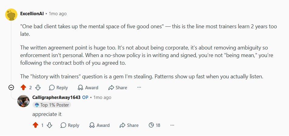 Reddit comment from u/ExcellionAI
